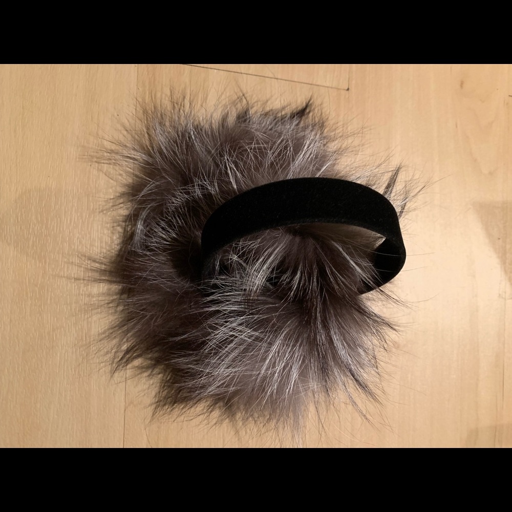 Fox fur earmuffs
